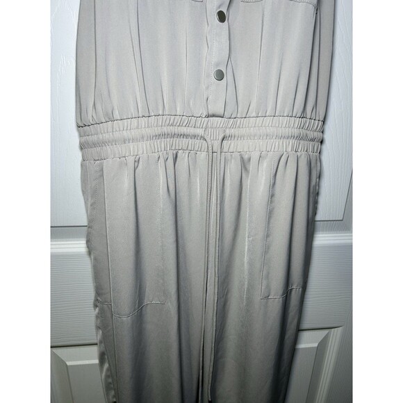 Dress Forum Women’s Sleeveless Utility Jumpsuit Light Khaki Size Small NWOT - Picture 4 of 8